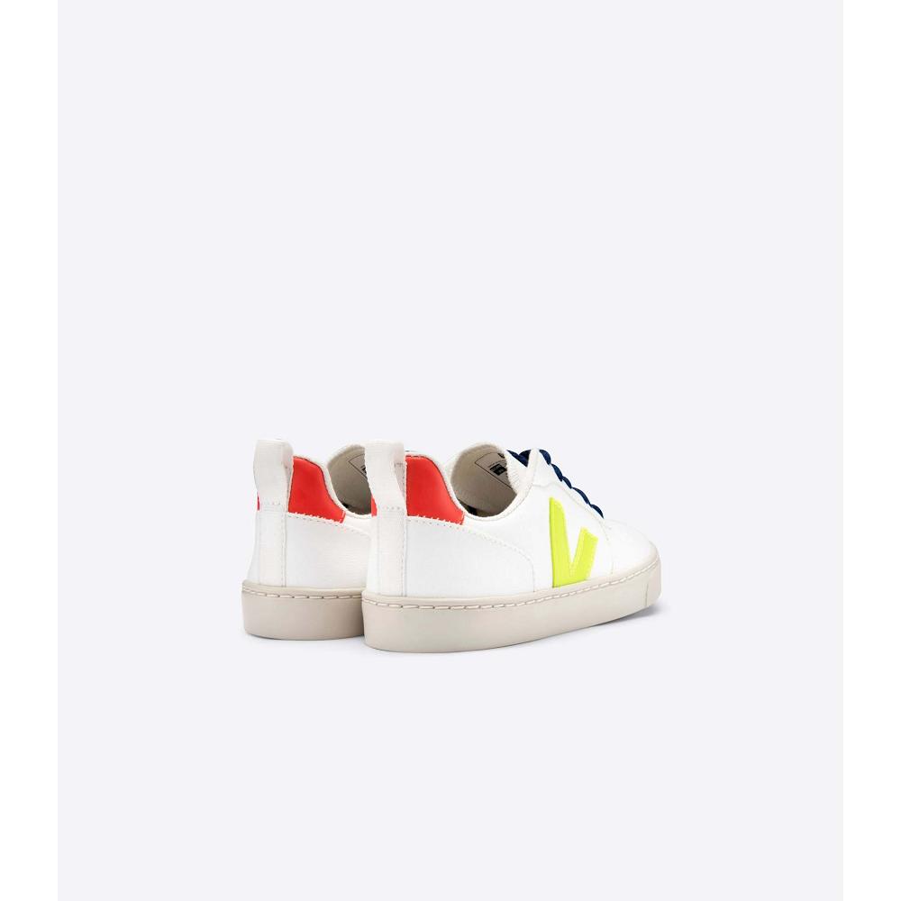 Veja V-10 CWL Schoenen Kinderen White/Orange | NL 778GSO